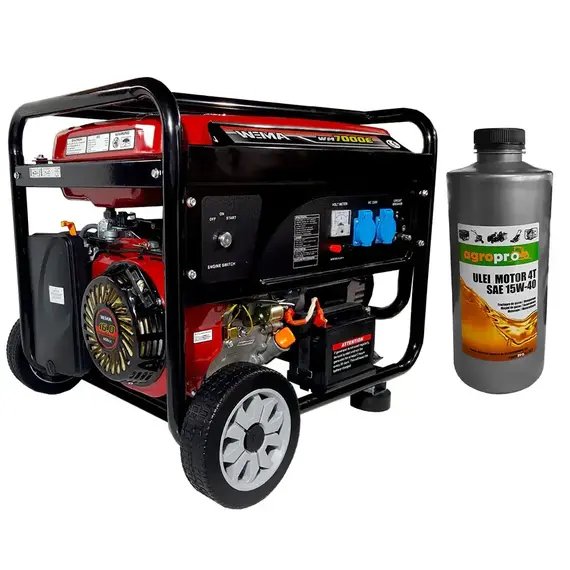 купити Бензиновий генератор Weima WM7000E, однофазний (230 В), 7 кВт, фото , изображение 4