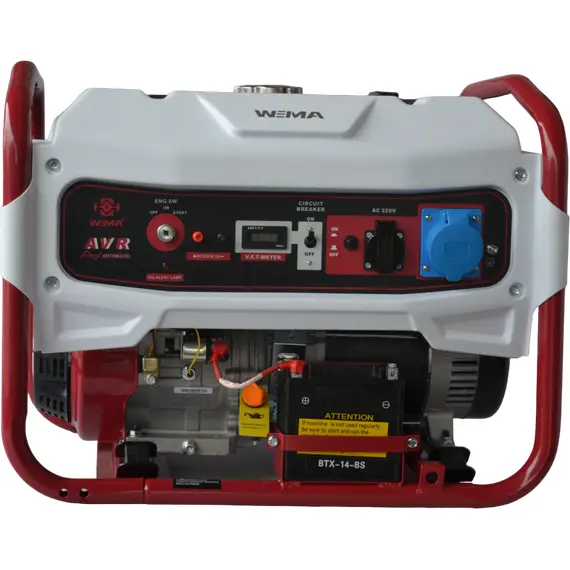 купити Бензиновий генератор Weima WM7000E, однофазний (230 В), 7 кВт, фото , изображение 4